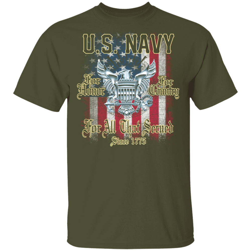 US NAVY FOR ALL THAT SERVED SINCE 1775 SHIRT