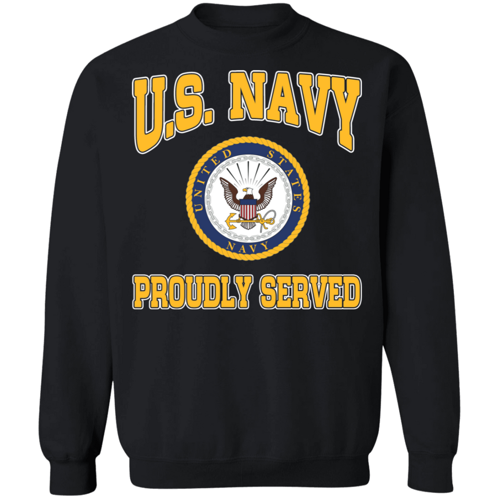 USN LOGO PROUDLY SERVED SHIRT