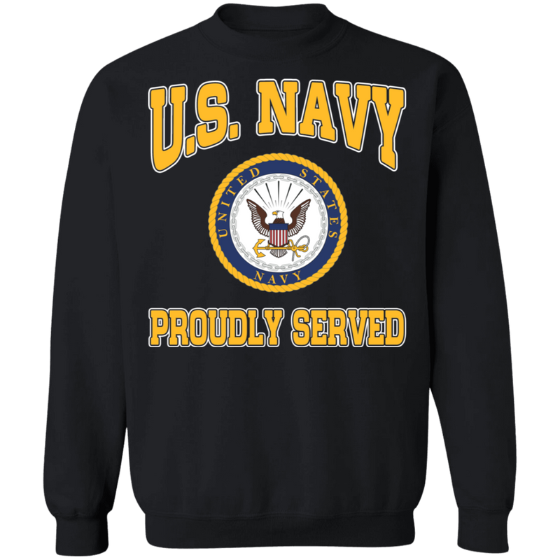 USN LOGO PROUDLY SERVED SHIRT