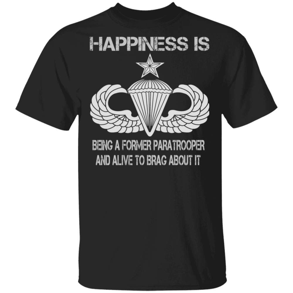 HAPPINESS IS SENIOR PARACHUTIST SHIRT