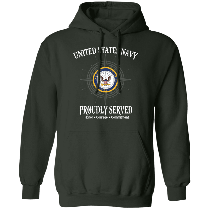 USN PROUDLY SERVED NAVY LOGO SHIRT