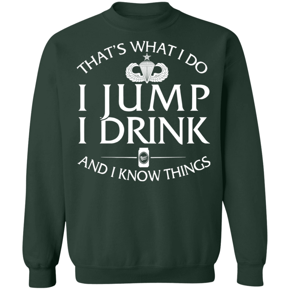 Senior Parachutist Badge I Jump Drink Shirt