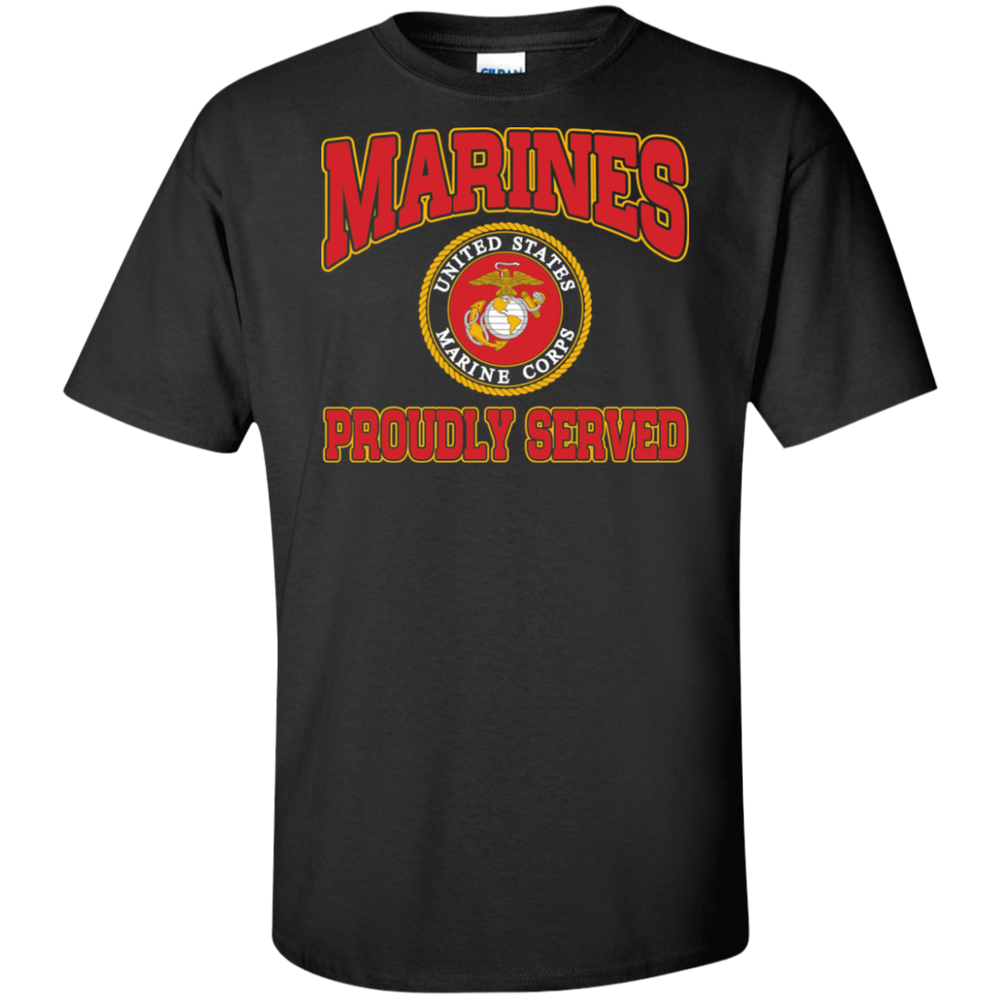 MARINES PROUDLY SERVED LOGO SHIRT