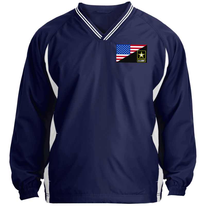 USA FLAG WITH ARMY STAR LOGO EMBROIDERED WINDSHIRT JACKET POLO