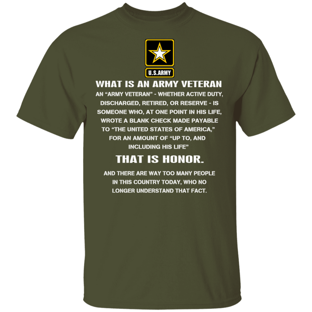 WHAT IS AN ARMY VETERAN SHIRT