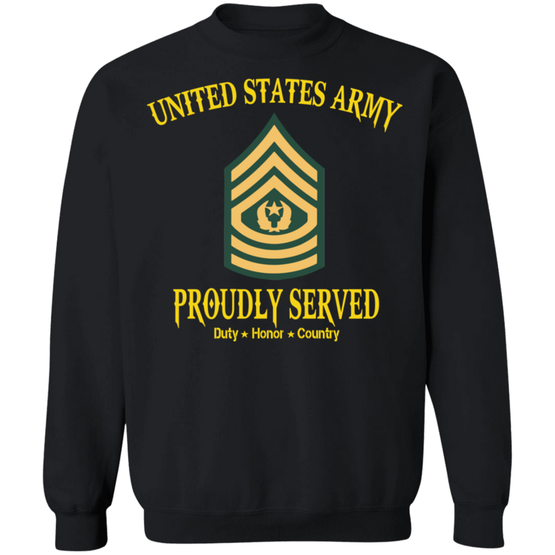 UNITED STATES ARMY CSM PROUDLY SERVED