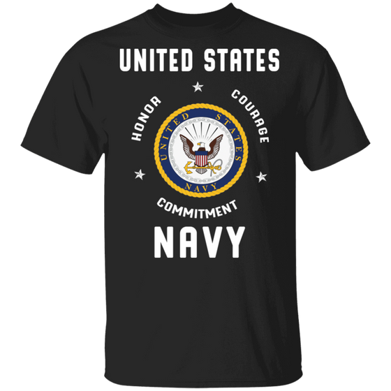 USN HONOR COURAGE COMMITMENT SHIRT