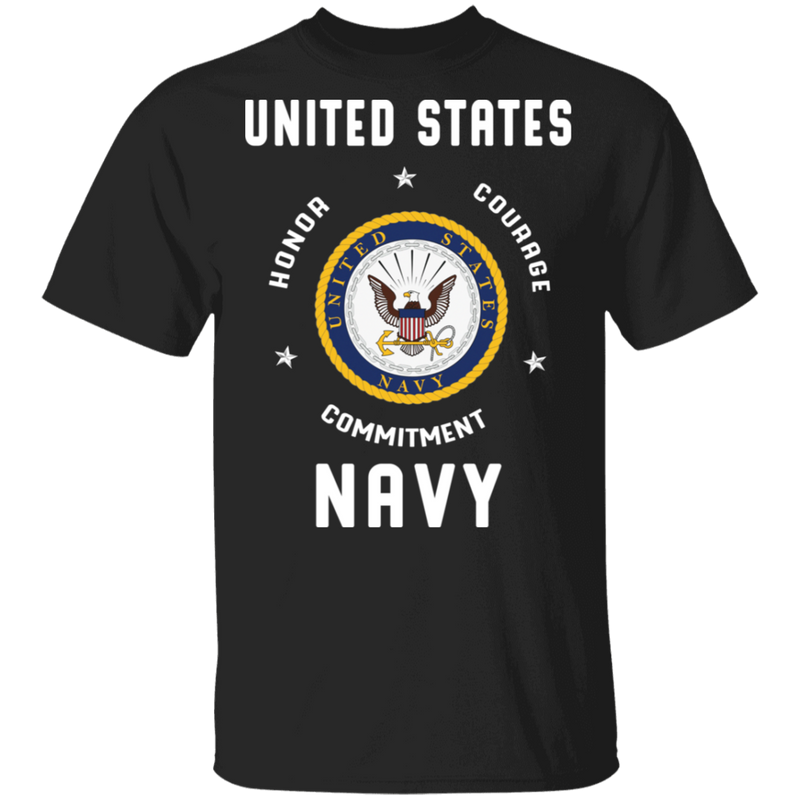 USN HONOR COURAGE COMMITMENT SHIRT