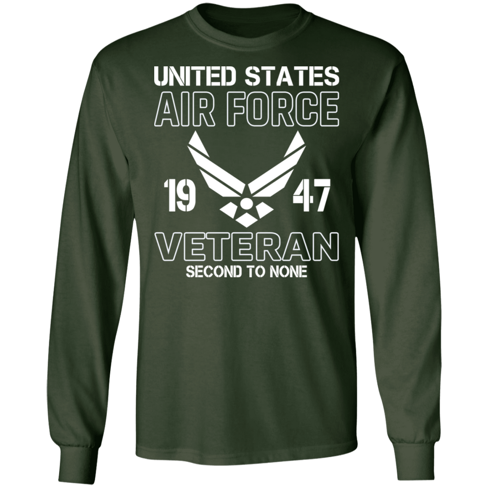 US AIR FORCE VET SECOND TO NONE SHIRT