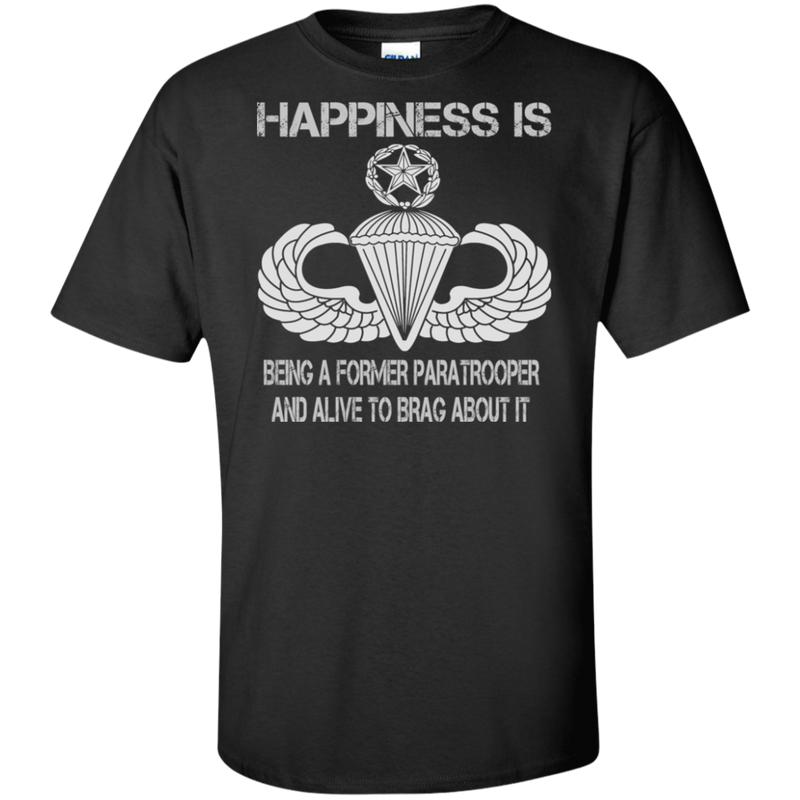 HAPPINESS IS MASTER PARACHUTIST SHIRT