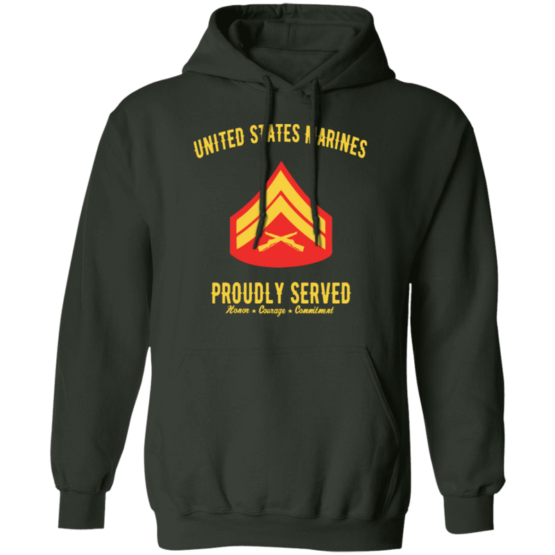 US MARINES E4 CPL PROUDLY SERVED SHIRT