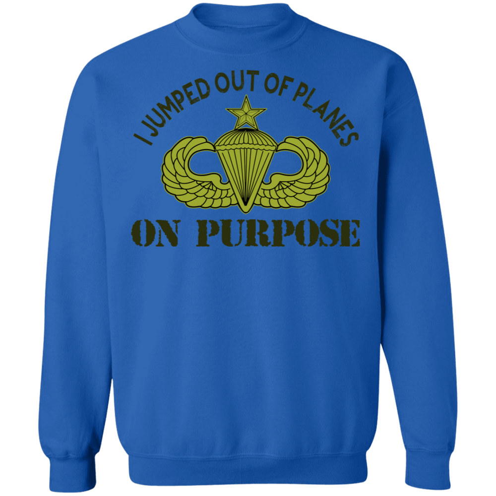 I JUMPED OUT OF PLANE ON PURPOSE SENIOR PARACHUTIST SHIRT