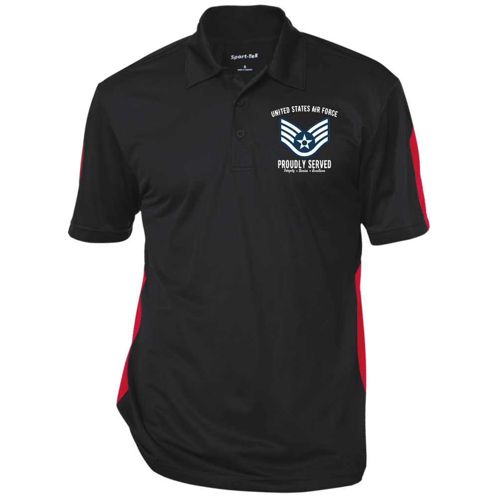 USAF RANK E5 EMBROIDERED WINDSHIRT JACKET POLO