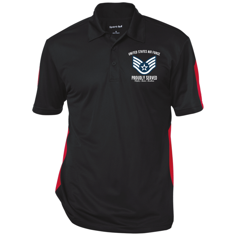 USAF RANK E5 EMBROIDERED WINDSHIRT JACKET POLO