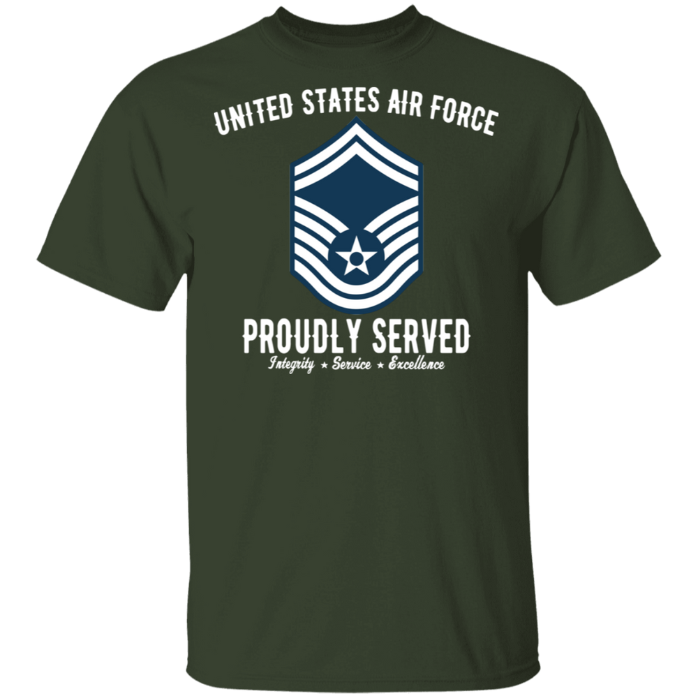 AIR FORCE PROUDLY SERVED E8 SHIRT