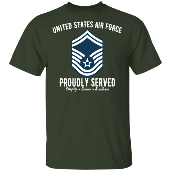 AIR FORCE PROUDLY SERVED E8 SHIRT