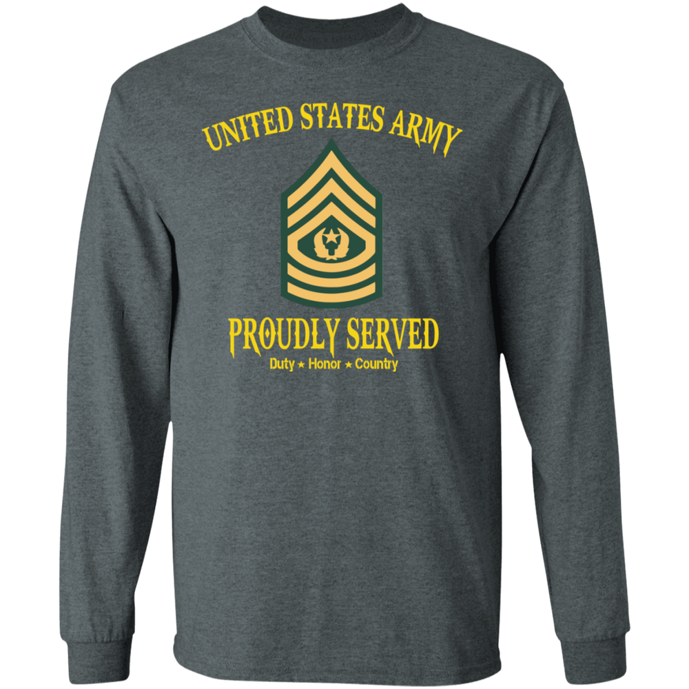 UNITED STATES ARMY CSM PROUDLY SERVED