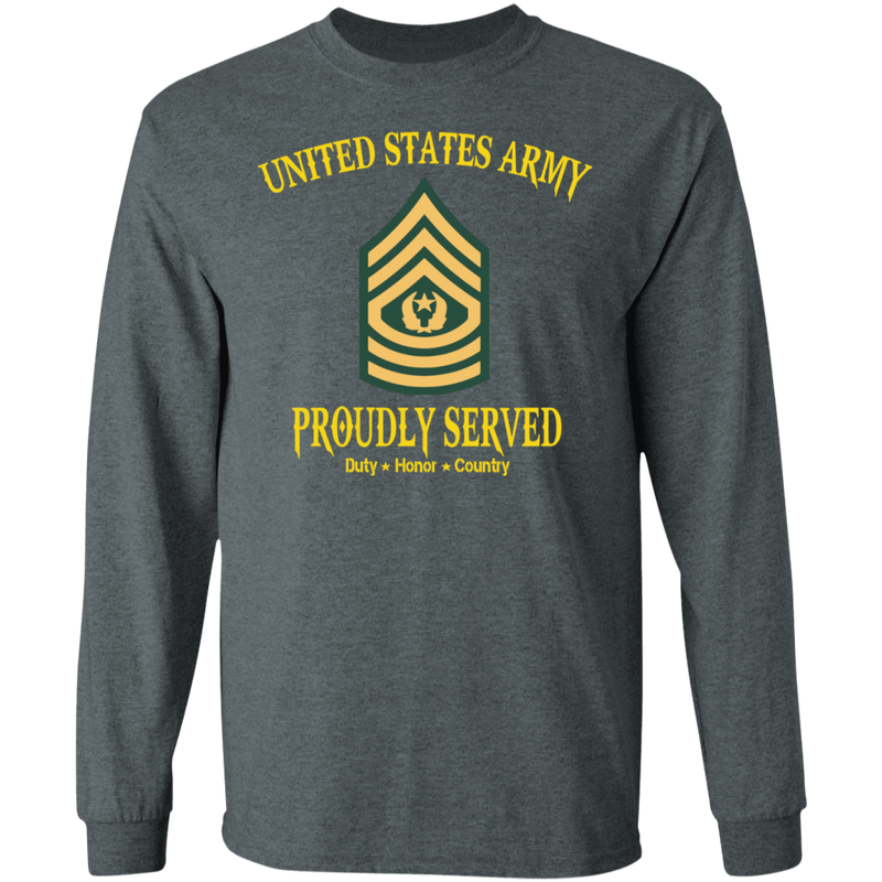 UNITED STATES ARMY CSM PROUDLY SERVED
