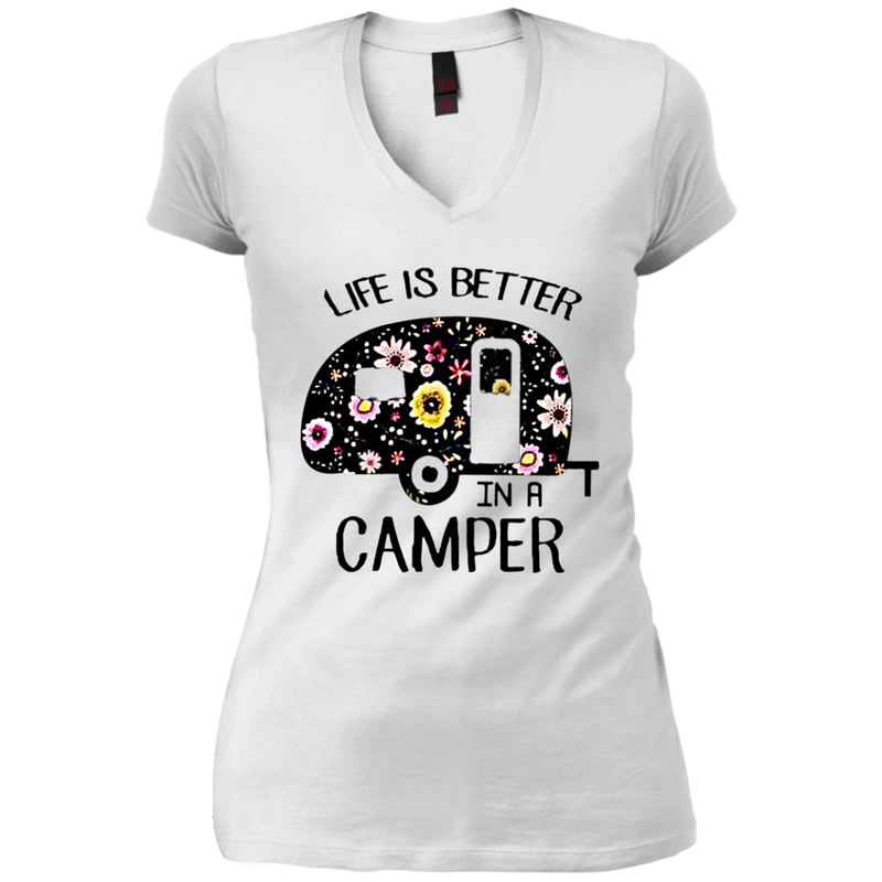 Life is better in a camper flower shirt