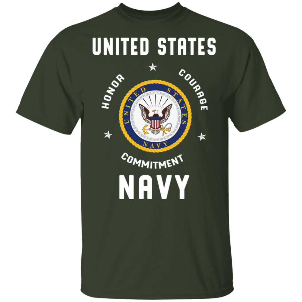 USN HONOR COURAGE COMMITMENT SHIRT