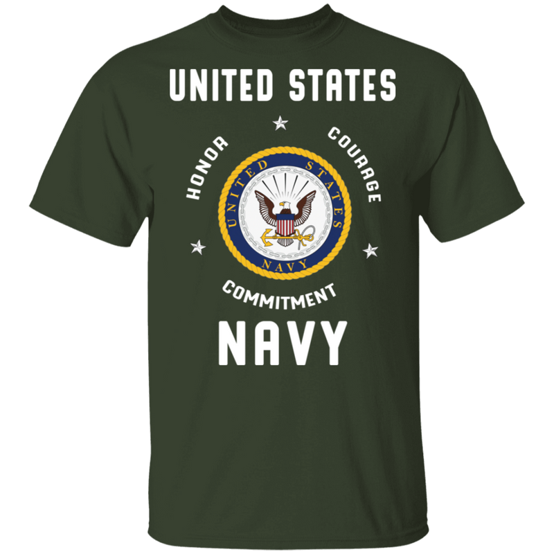 USN HONOR COURAGE COMMITMENT SHIRT