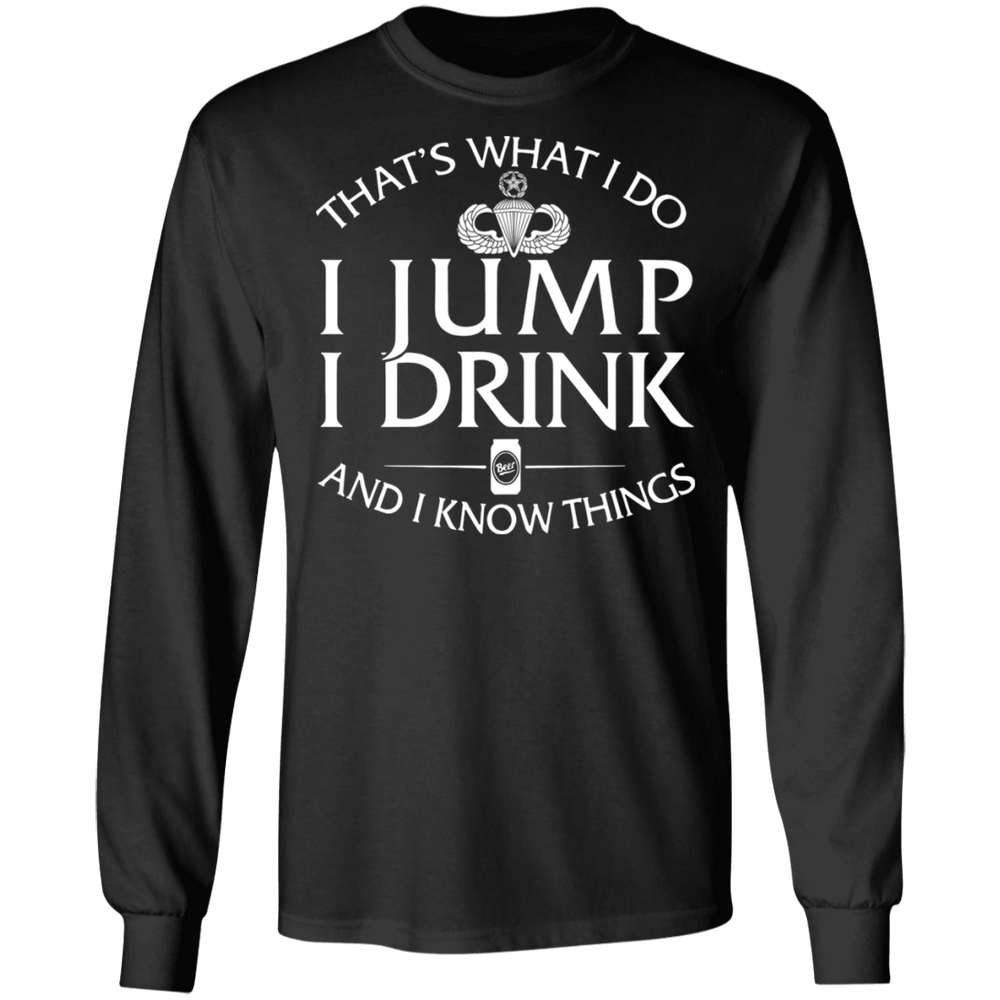 Master Parachutist Badge I Jump Drink Shirt