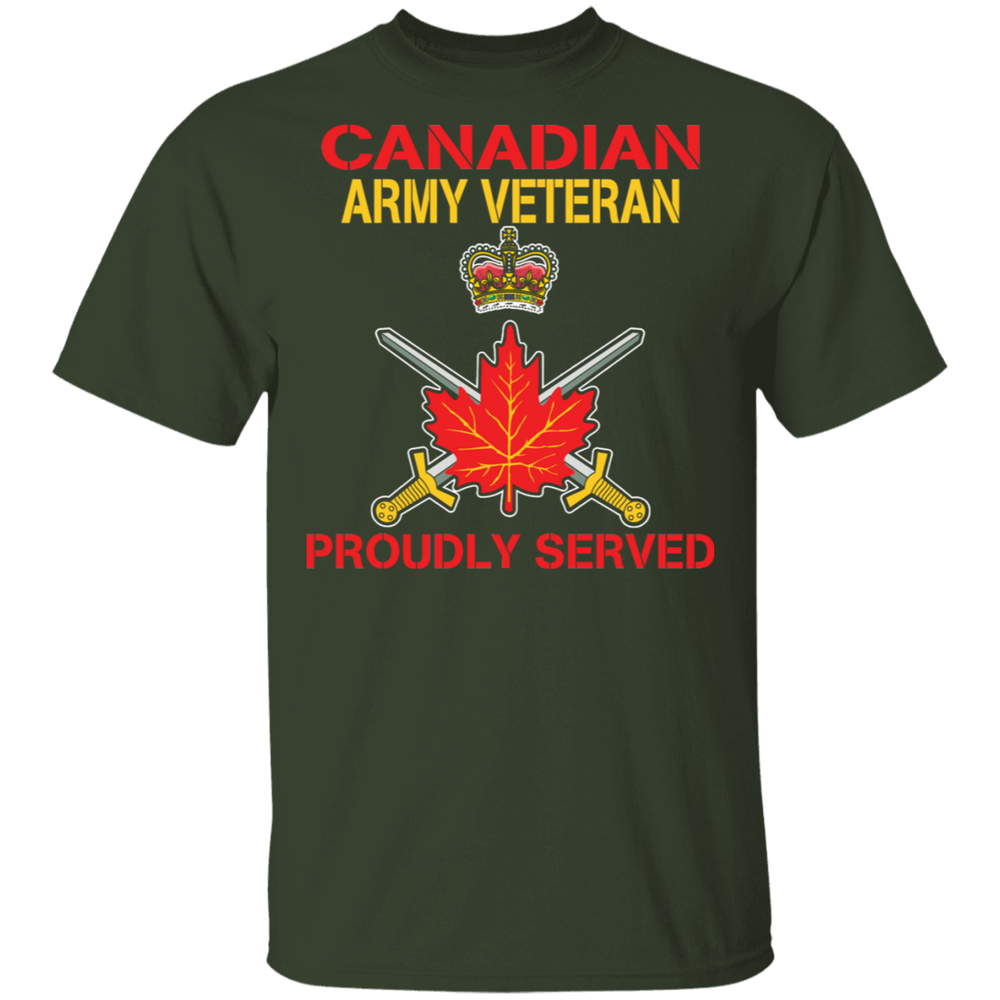 CANADIAN ARMY PROUDLY SERVED SHIRT