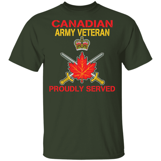 CANADIAN ARMY PROUDLY SERVED SHIRT