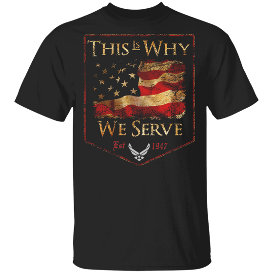 AIR FORCE THIS IS WHY WE SERVED SHIRT