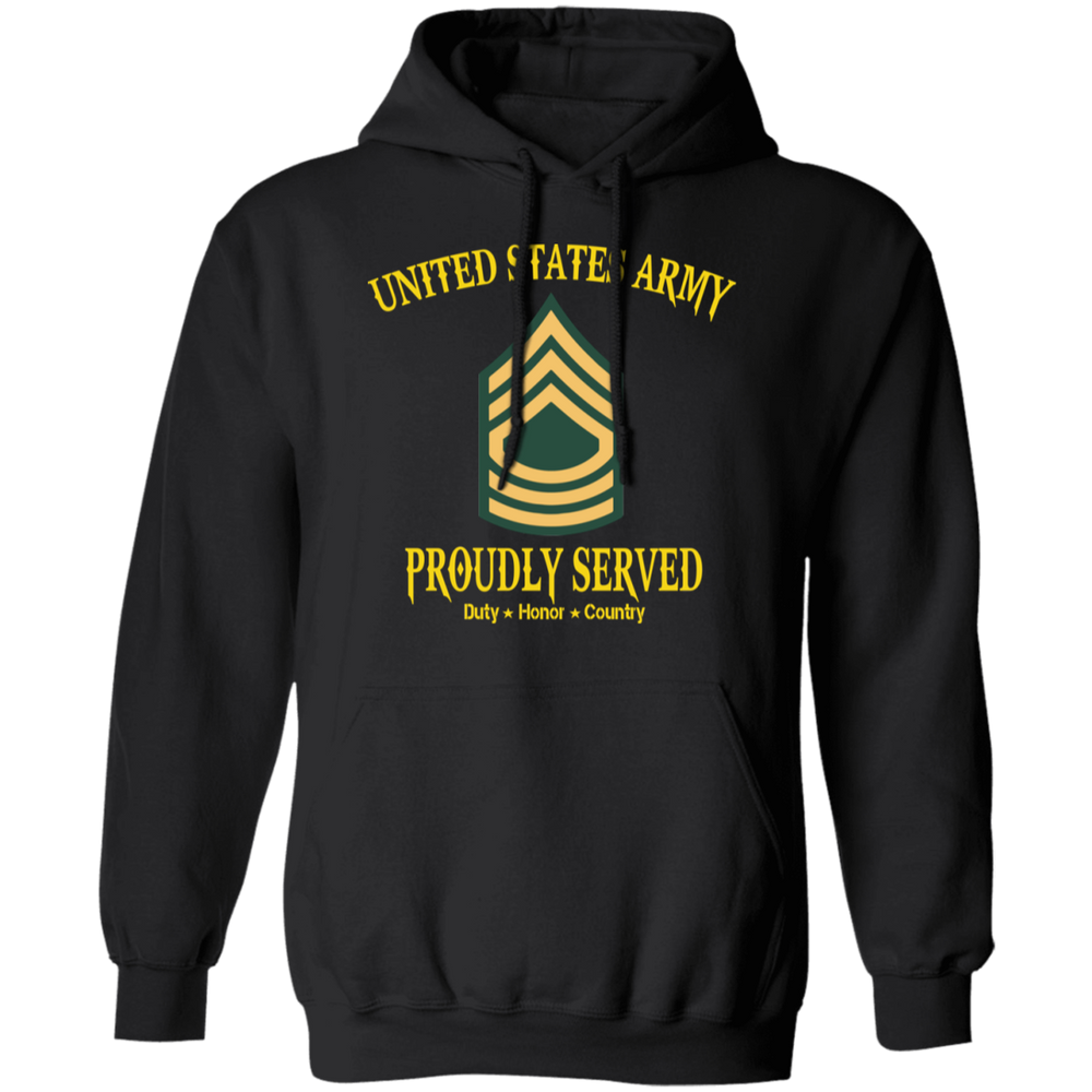 US ARMY MASTER SERGEANT E8 PROUDLY SERVED SHIRT