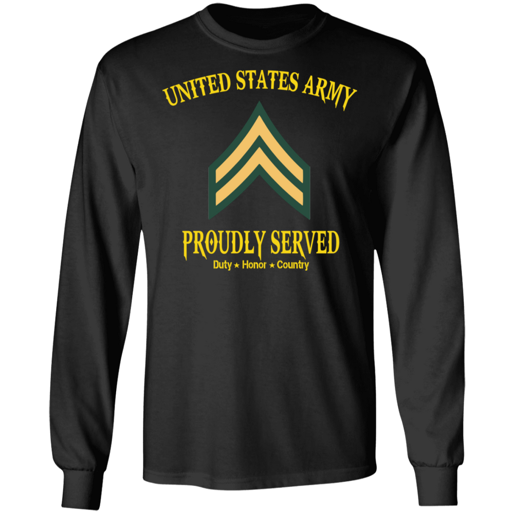 UNITED STATES ARMY E4 CPL PROUDLY SERVED