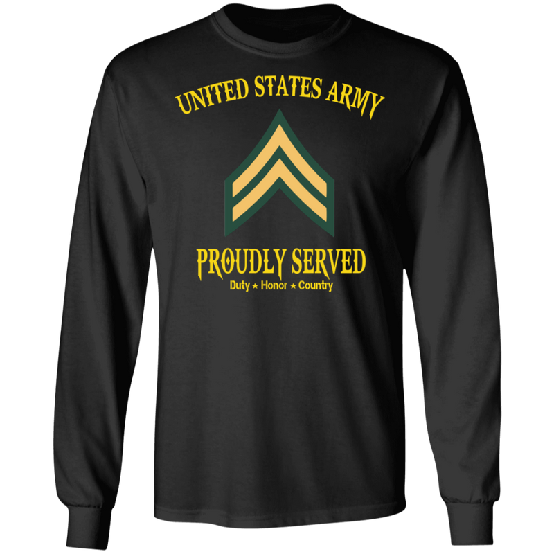 UNITED STATES ARMY E4 CPL PROUDLY SERVED