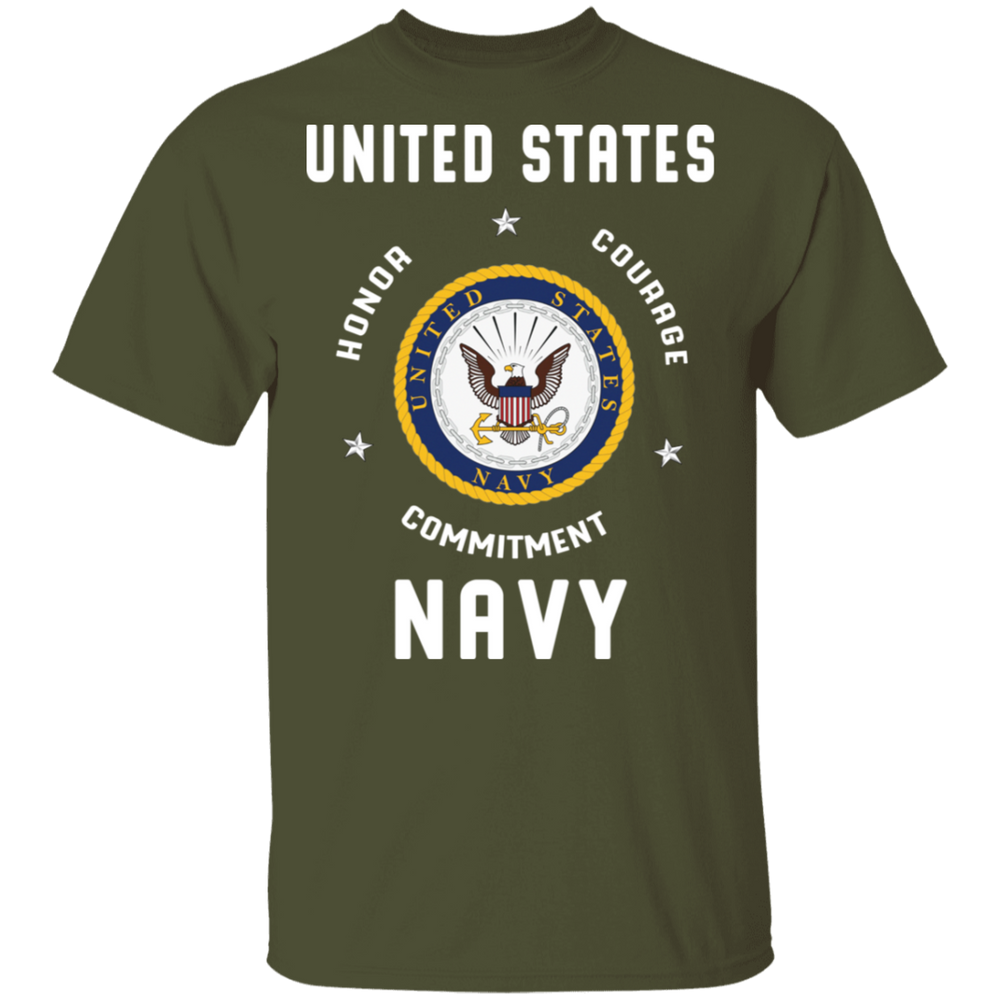 USN HONOR COURAGE COMMITMENT SHIRT