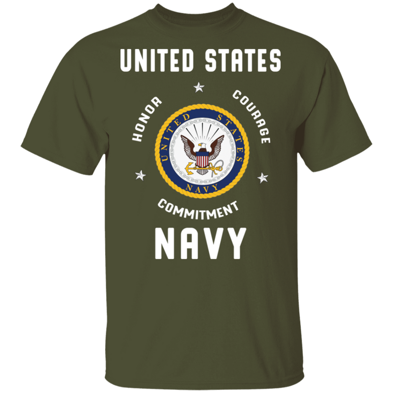 USN HONOR COURAGE COMMITMENT SHIRT