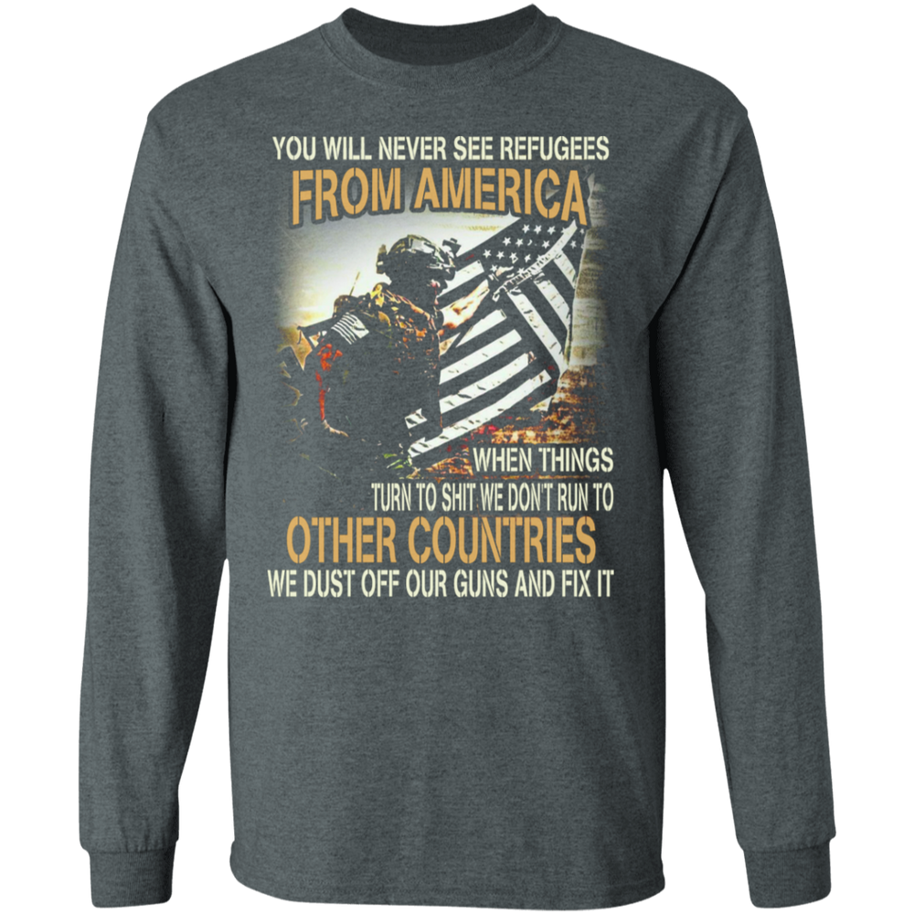 WE DUST OFF OUR GUN AND FIX IT SHIRT
