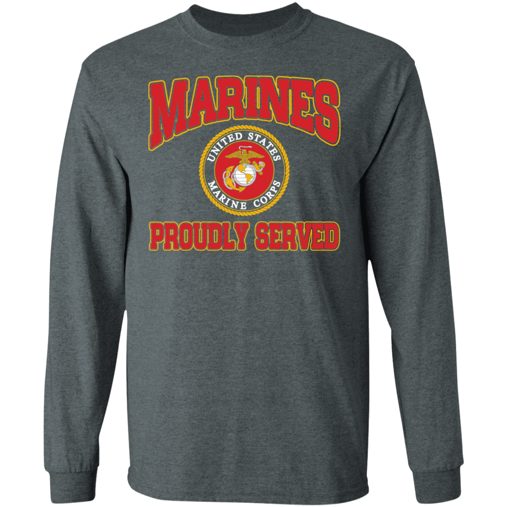 MARINES PROUDLY SERVED LOGO SHIRT
