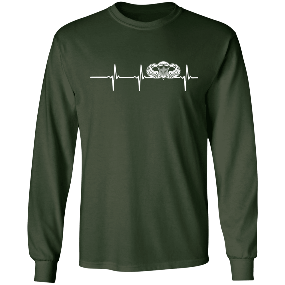 Basic Parachutist Badge Heartbeat Shirt