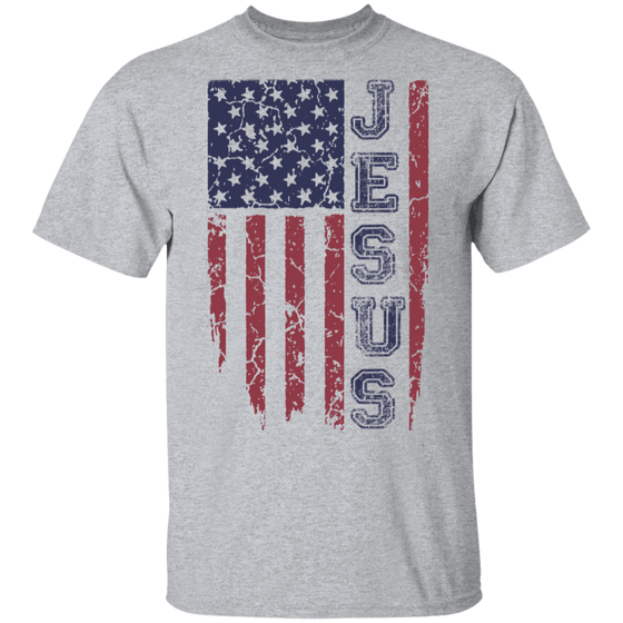 US FLAG JESUS SHIRT