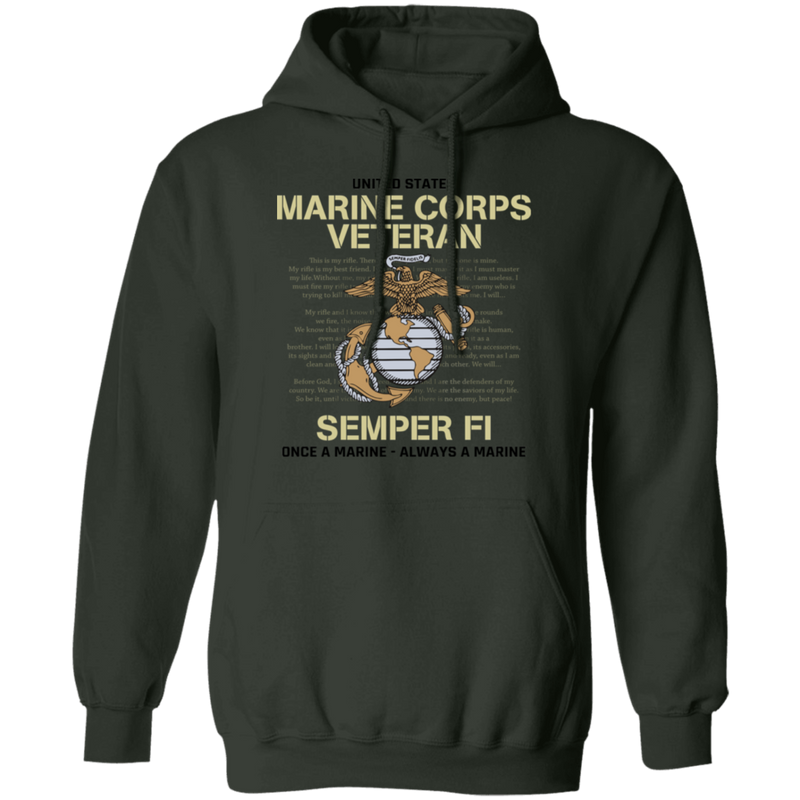 USMC SEMPER FI ONCE A MARINE ALWAYS A MARINE SHIRT