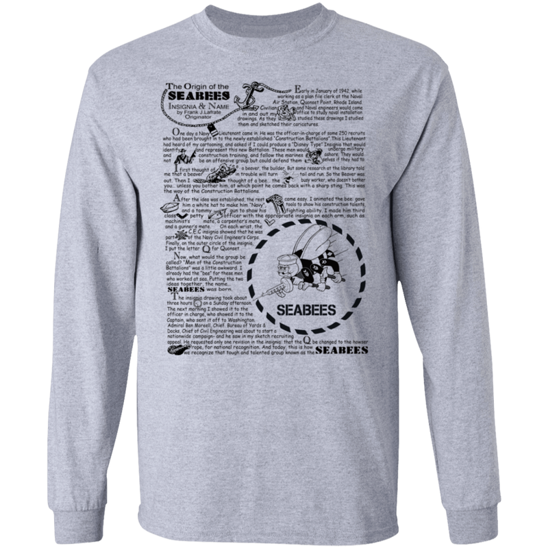 THE ORIGIN OF SEABEES SHIRT