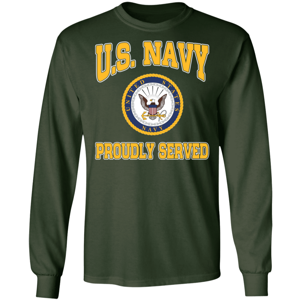 USN LOGO PROUDLY SERVED SHIRT