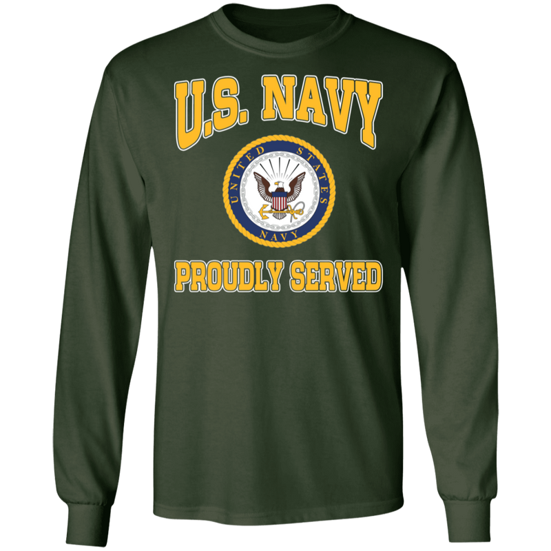 USN LOGO PROUDLY SERVED SHIRT