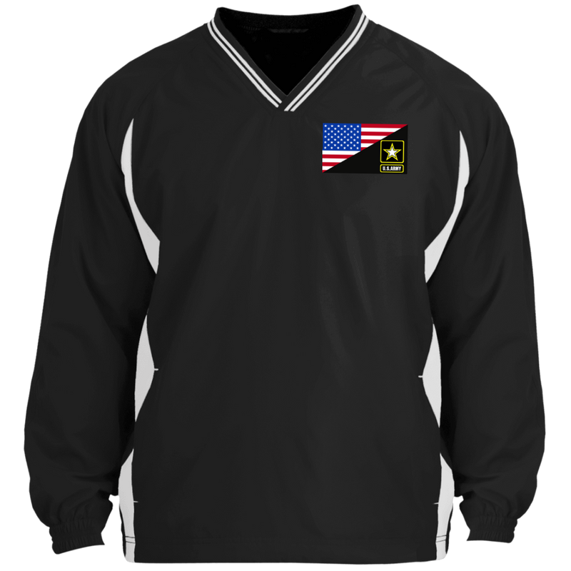 USA FLAG WITH ARMY STAR LOGO EMBROIDERED WINDSHIRT JACKET POLO