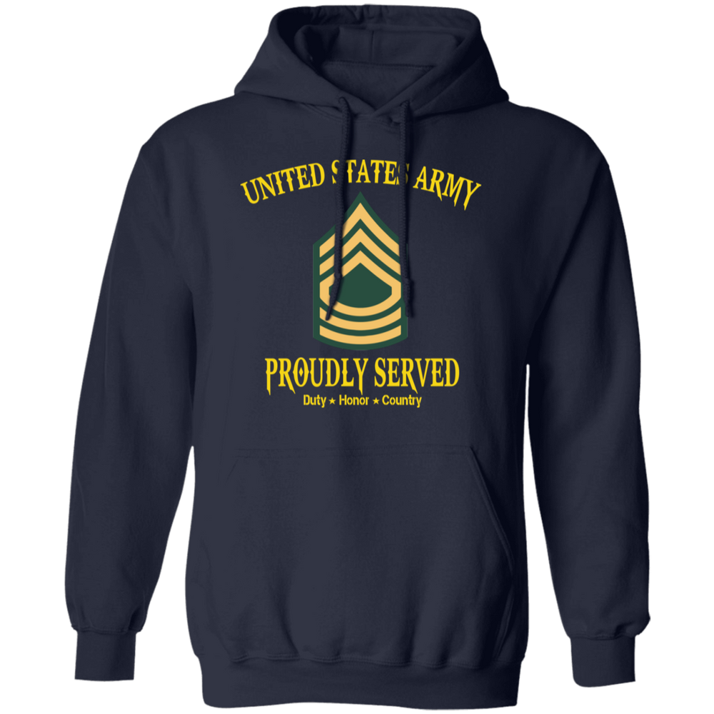 US ARMY MASTER SERGEANT E8 PROUDLY SERVED SHIRT