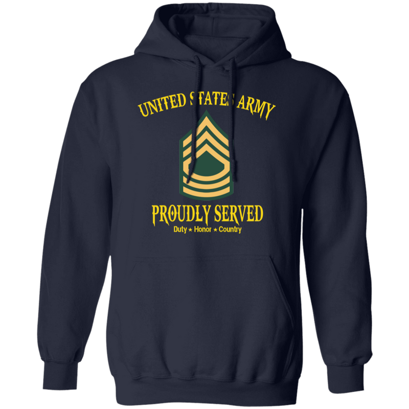 US ARMY MASTER SERGEANT E8 PROUDLY SERVED SHIRT