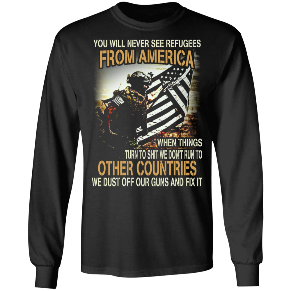 WE DUST OFF OUR GUN AND FIX IT SHIRT