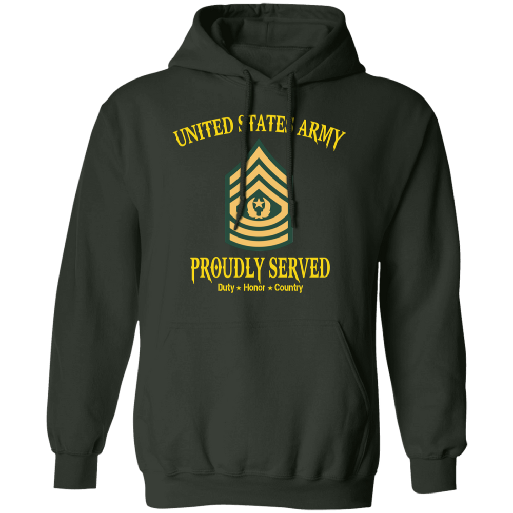 UNITED STATES ARMY CSM PROUDLY SERVED