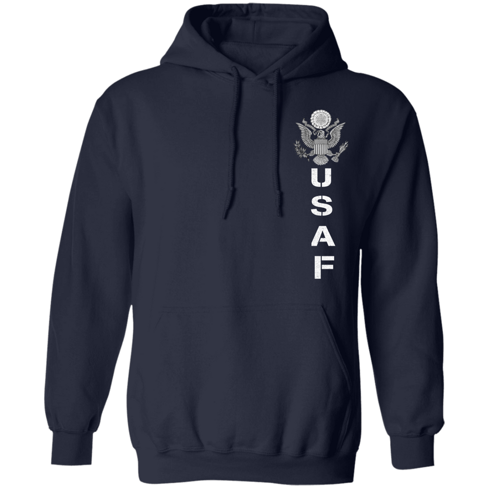 USAF LOGO ON LEFT SHIRT