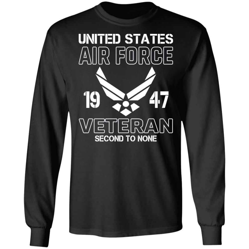 US AIR FORCE VET SECOND TO NONE SHIRT