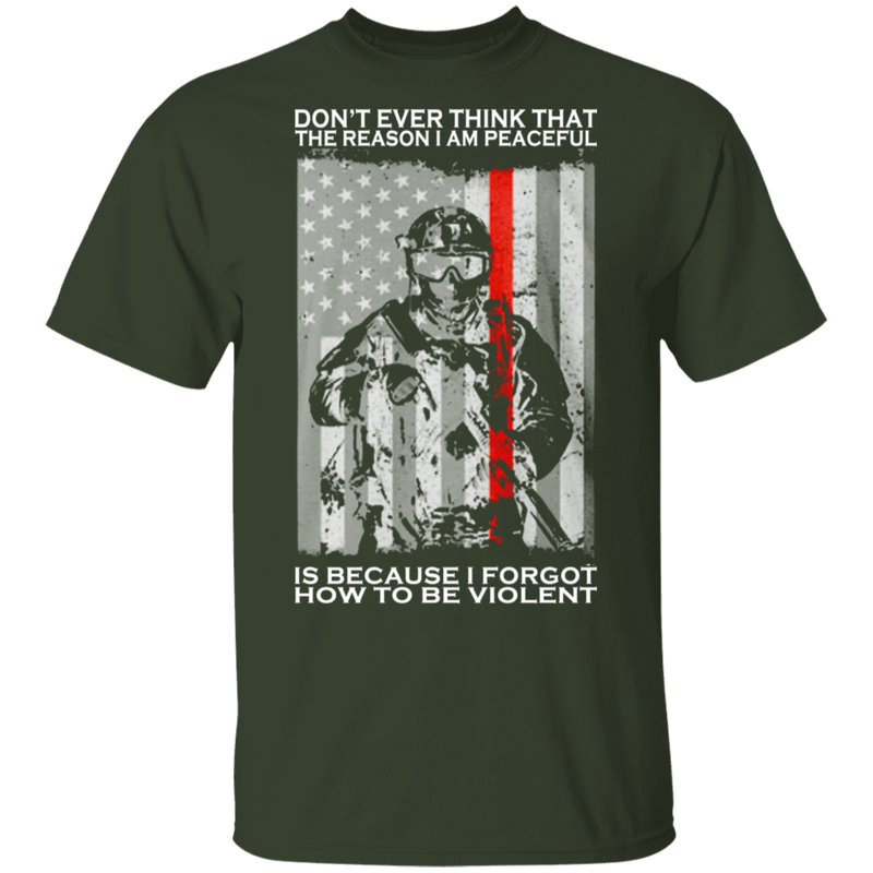 BECAUSE I FORGOT HOW TO BE VIOLENT SHIRT